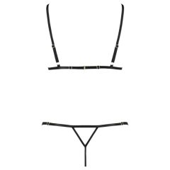   Passion Devil Solon - Lace Decorative Body Harness and Bra Set (Black)