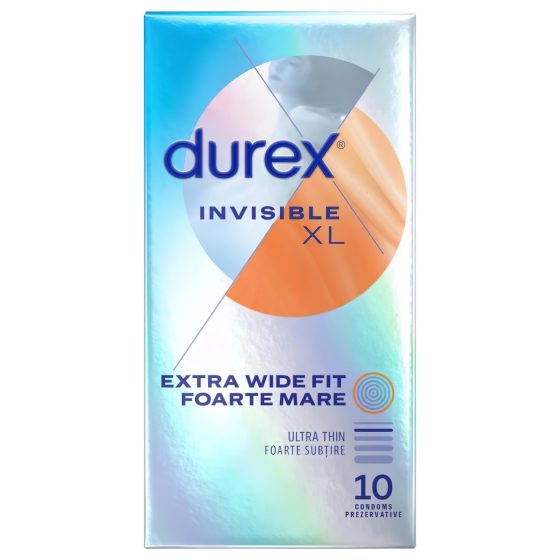 Durex Invisible XL - Extra Large Condoms (10 pieces)