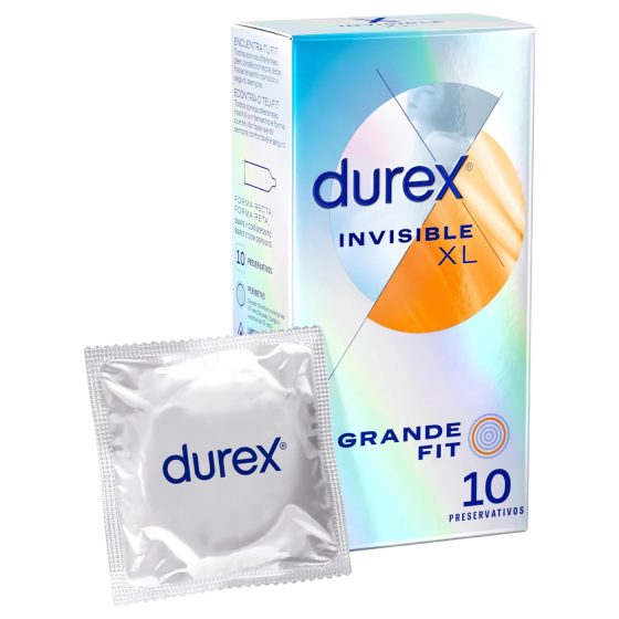 Durex Invisible XL - Extra Large Condoms (10 pieces)