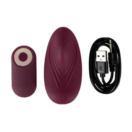 Magic Shiver - Panty Vibrator (Burgundy) - Eco-friendly Packaging