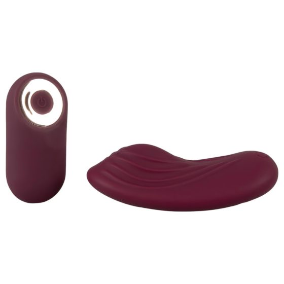 Magic Shiver - Panty Vibrator (Burgundy) - Eco-friendly Packaging