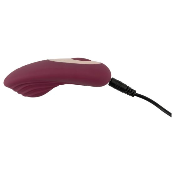 Magic Shiver - Panty Vibrator (Burgundy) - Eco-friendly Packaging