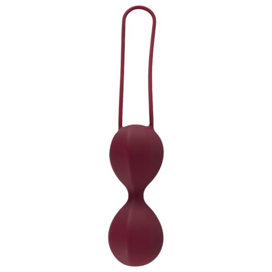 Inner ball silicone geisha ball duo (burgundy) - eco packaging