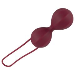   Inner ball silicone geisha ball duo (burgundy) - eco packaging