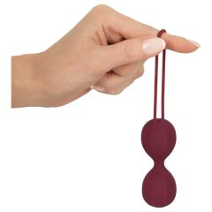   Inner ball silicone geisha ball duo (burgundy) - eco packaging