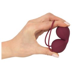   Inner ball silicone geisha ball duo (burgundy) - eco packaging