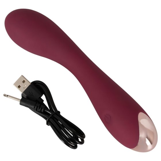 Feel the Magic Shiver - G-spot Vibrator (Burgundy) - Eco Packaging