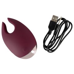   Magic Shiver - Rechargeable Clitoral Stimulator (Burgundy) - Eco Packaging