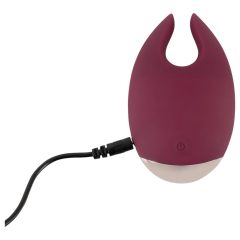   Magic Shiver - Rechargeable Clitoral Stimulator (Burgundy) - Eco Packaging