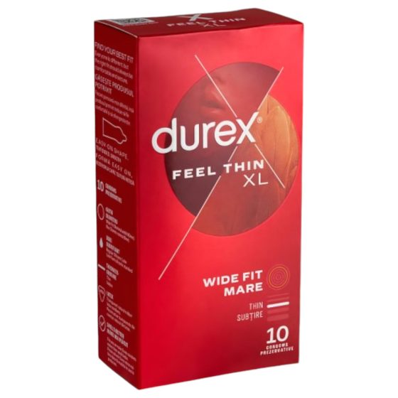 Durex Feel Thin XL - Real Feel Condoms (10 pack)