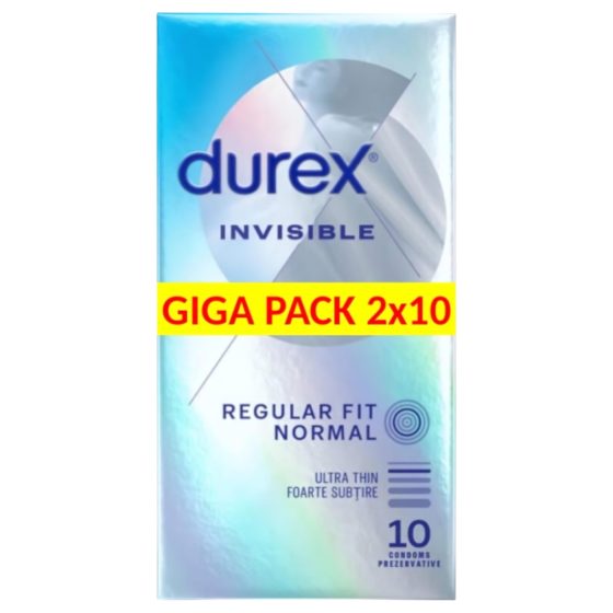 Durex Invisible Extra Sensitive - thin condom (2x10pcs)