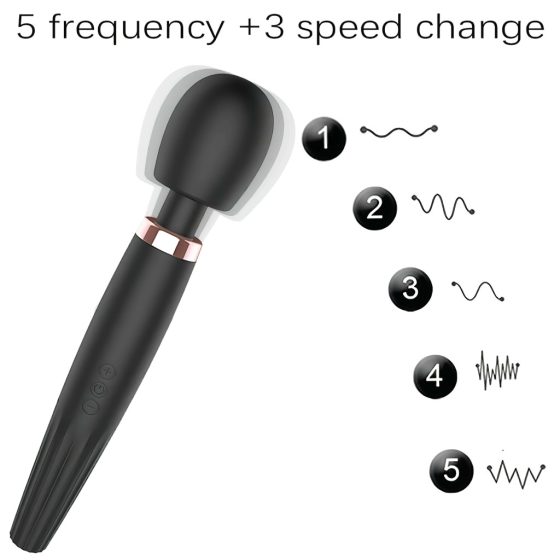 WEJOY Alyssa - Rechargeable Waterproof Massage Vibrator (Black)