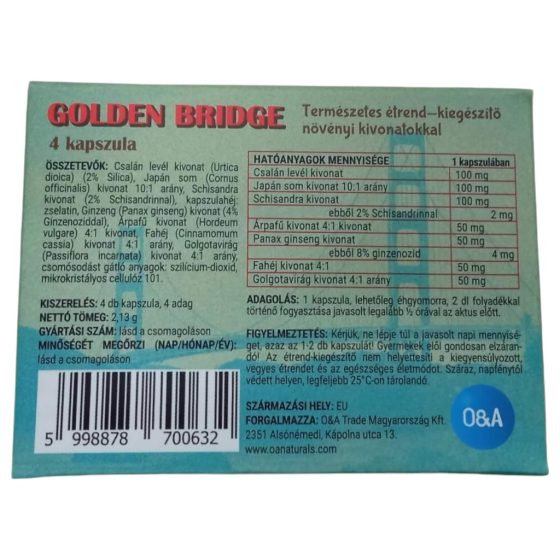 Golden Bridge - Herbal Supplement (4pcs)