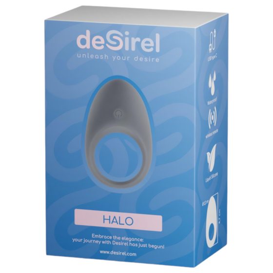 Desirel Halo - Smart Vibrating Cock Ring (Black)