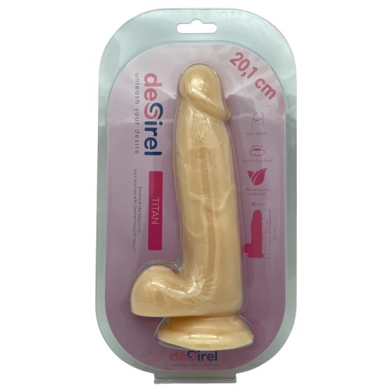 Desirel Titan - Lifelike Dildo with Balls (Natural)