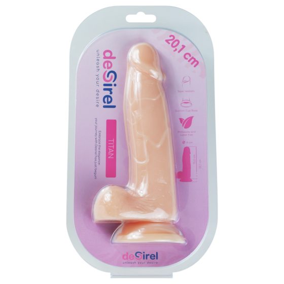 / Desirel Titan - Lifelike Dildo with Balls (Natural)