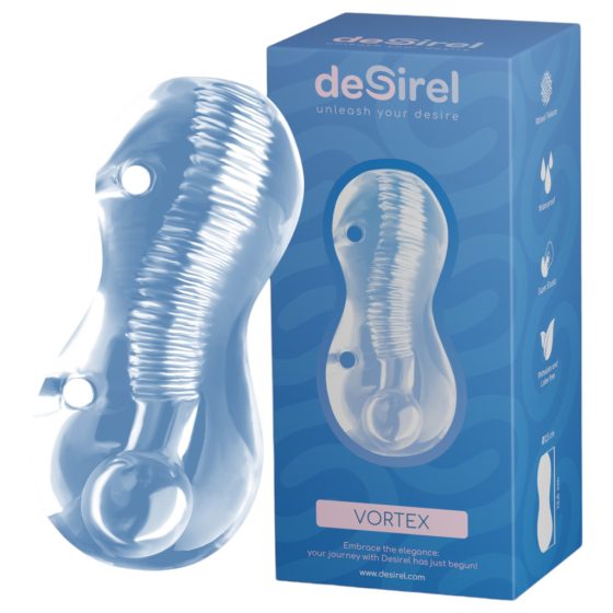 Desirel Vortex - Masturbator with Stimulating Surface (Translucent)