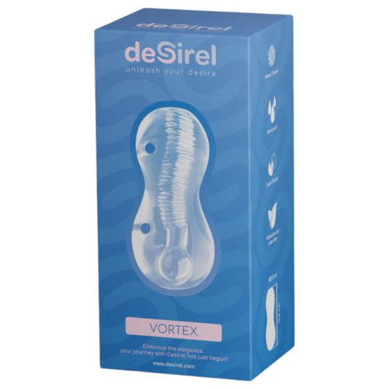 Desirel Vortex - Masturbator with Stimulating Surface (Translucent)