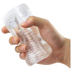   Desirel Vertigo - masturbator with ribbed inner surface (transparent)