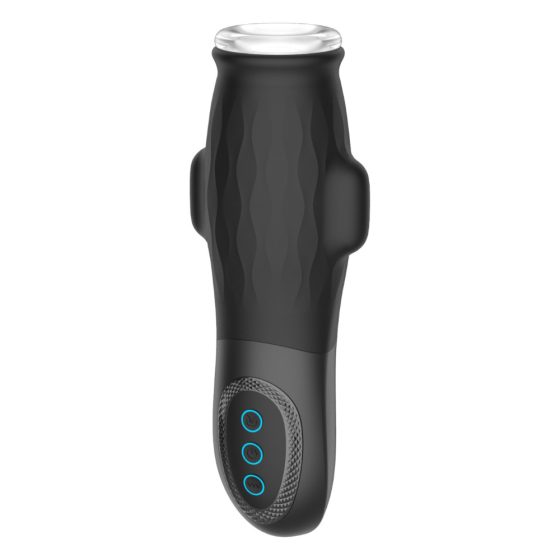 Lonely Anne - Rechargeable Vibrating-Sucking Masturbator (Black)