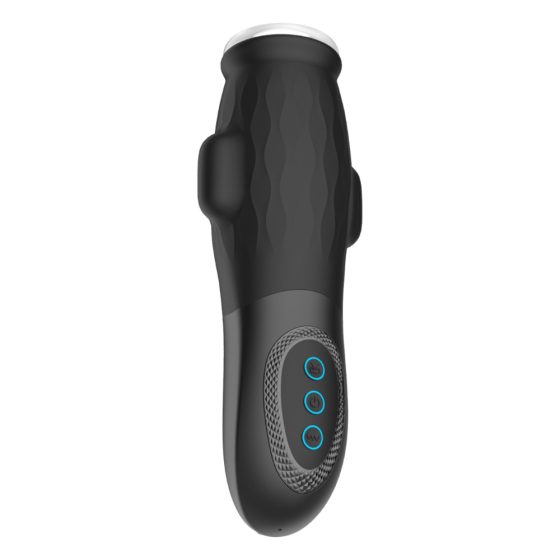 Lonely Anne - Rechargeable Vibrating-Sucking Masturbator (Black)