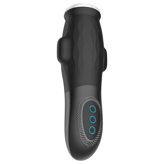 Lonely Anne - Rechargeable Vibrating-Sucking Masturbator (Black)