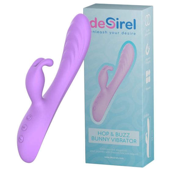 Desirel Hop & Buzz Bunny - Bunny Vibrator with Clitoral Arm (Pink)