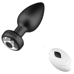   Desirel Easy Obsidian - Rechargeable, Remote-Controlled Anal Vibrator (Black)