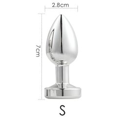 Desirel GlowPlug - Light-Up Anal Plug - Small (Silver)