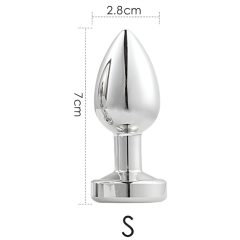 Desirel GlowPlug - Light-Up Anal Plug - Small (Silver)