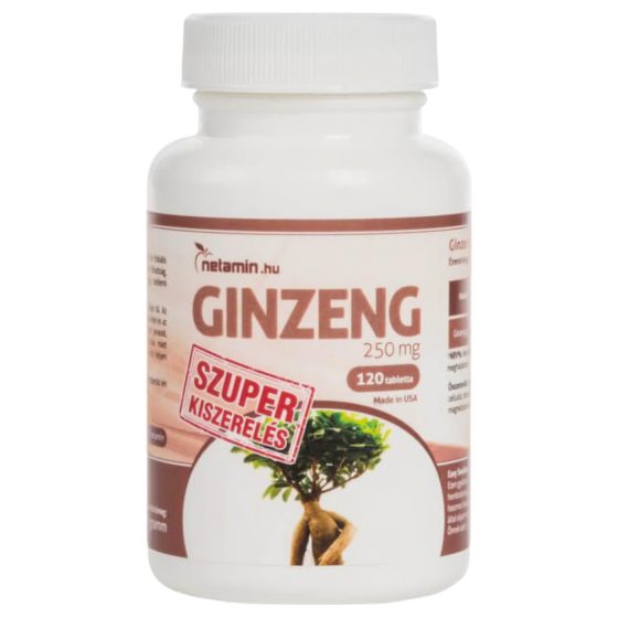 Netamin Ginseng 250mg - Dietary Supplement Capsules (40 pcs)