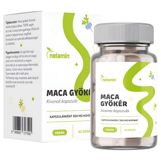 Netamin Maca 500 mg - Dietary Supplement Capsules (60 pcs)