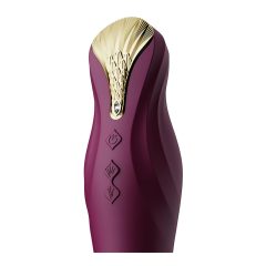   ZALO King - Rechargeable, Waterproof, Thrusting Vibrator (Purple)