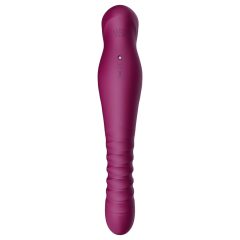   ZALO King - Rechargeable, Waterproof Thrusting Vibrator (Purple)