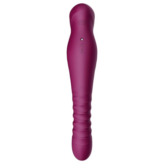 ZALO King - Rechargeable, Waterproof Thrusting Vibrator (Purple)