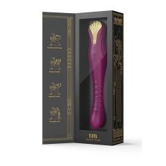   ZALO King - Rechargeable, Waterproof, Thrusting Vibrator (Purple)