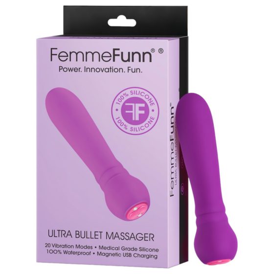 FemmeFunn Ultra Bullet - Premium Wand Vibrator (Purple)