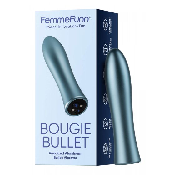 FemmeFunn Bougie - Premium Anodized Aluminum Vibrator (Silver)