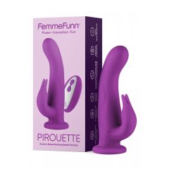   FemmeFunn Pirouette - rechargeable, radio controlled, premium vibrator (purple)