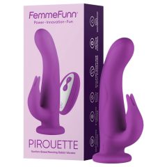   FemmeFunn Pirouette - Rechargeable, Wireless, Premium Vibrator (Purple)