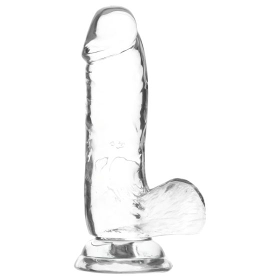 Addiction Crystal - Footed Bulbous Dildo (Transparent) - 15cm