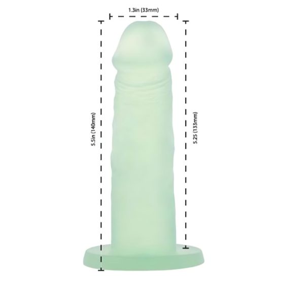 Addiction Cocktails - Suction Cup, Silicone Dildo (Green)