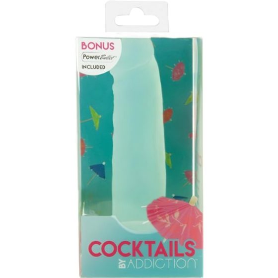 Addiction Cocktails - Suction Cup, Silicone Dildo (Green)