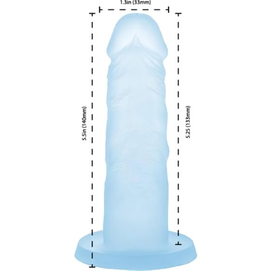 Addiction Silicone Dildo with Base (Blue)