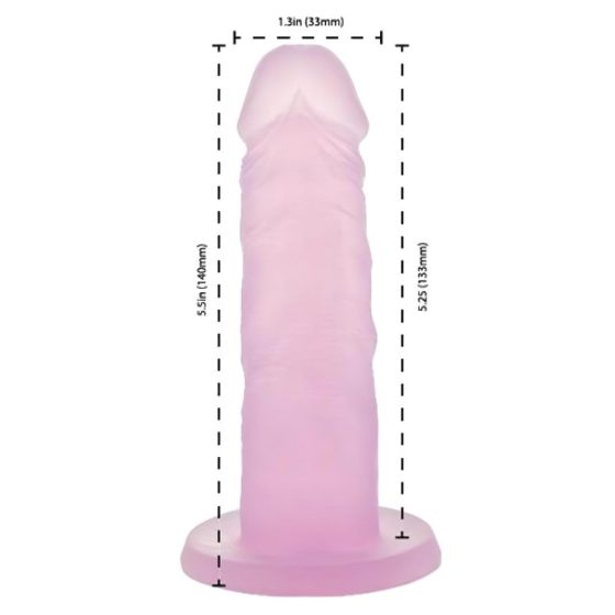 Addiction Cocktails - Sturdy Silicone Dildo (Pink)