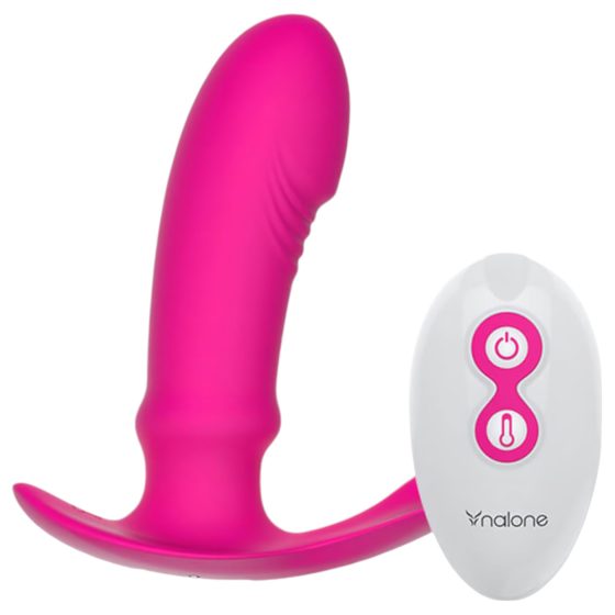 Nalone Marley - Rechargeable, Warming, Radio-Controlled Prostate Vibrator (Pink)