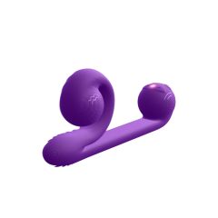   Snail Vibe Duo - Rechargeable 3-in-1 Stimulator Vibrator (Purple)