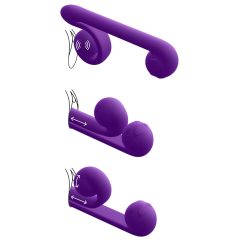   Snail Vibe Duo - Rechargeable 3-in-1 Stimulator Vibrator (Purple)