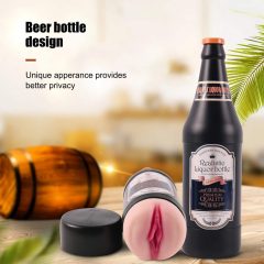 Lonely - Lifelike Fleshlight in Beer Bottle (Natural-Black)