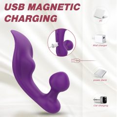   Sex HD Chomper - waterproof clitoral and anal vibrator (purple)